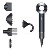 Фен Dyson Supersonic (черный/серебристый) с 5 насадками